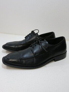 Via Spiga Black Leather Dress Oxfords Men's Footwear Formal Shoes Italy Sz 8